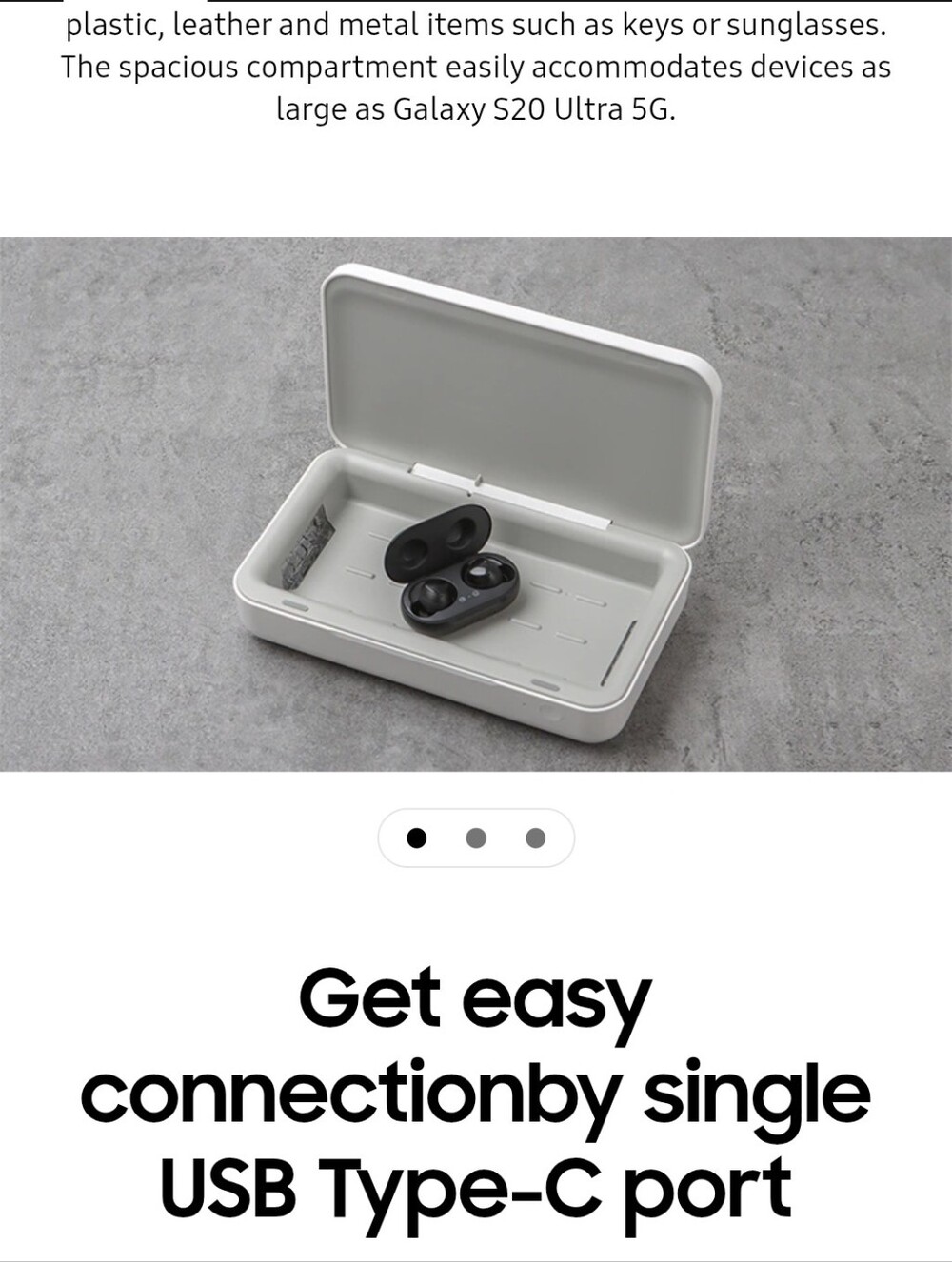 UV Sanitizer with Wireless Charging White